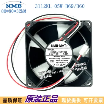 Yeni orijinal 3112KL-05W-B69 8 cm 24 V 0.28 A üç telli invertör soğutma fanı