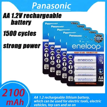 Yeni Panasonic Eneloop 2100mAh AA 1.2 V Nİ-MH Şarj Edilebilir Piller Elektrikli Oyuncaklar İçin El Feneri Kamera Ön Şarjlı Pil