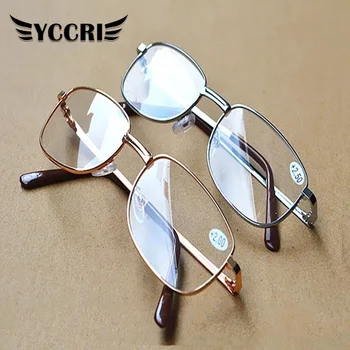 Zarif Tüm alaşımlı Çerçeve Okuma gözlükleri Reçine Lensler ile Rahat Hafif Şeffaf Erkekler ve Kadınlar okuma gözlüğü gafas